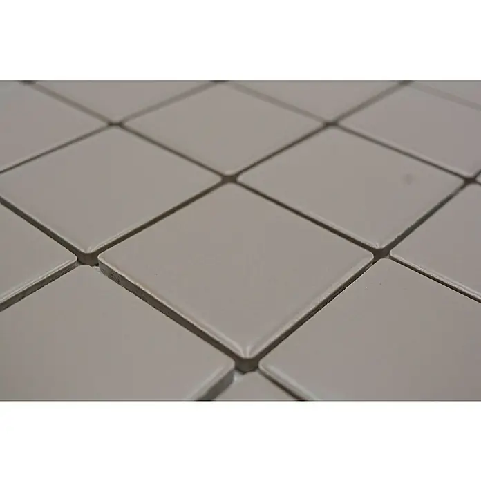 Mozaïektegel vierkant Architecture CD 292 - 29,8 x 29,8 cm, Taupe, Mat - Close-up