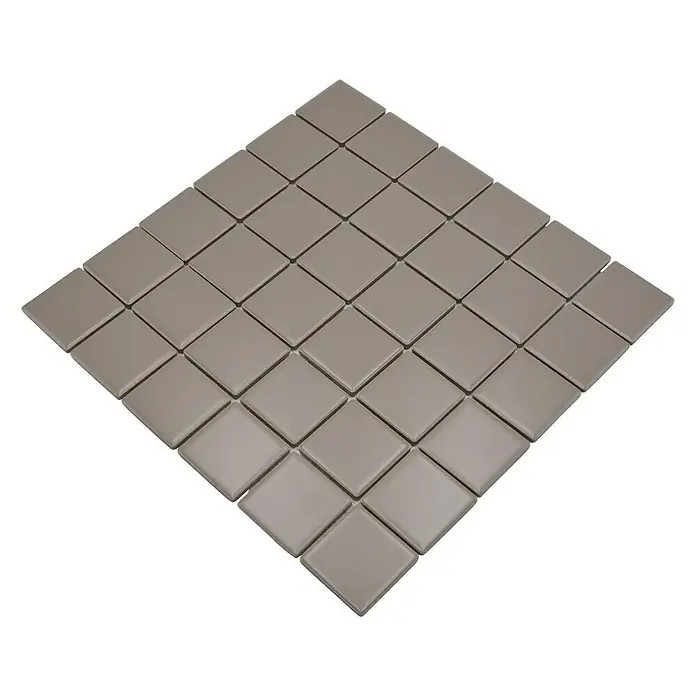 Mozaïektegel vierkant Architecture CD 292 - 29,8 x 29,8 cm, Taupe, Mat - Diagonaal zicht