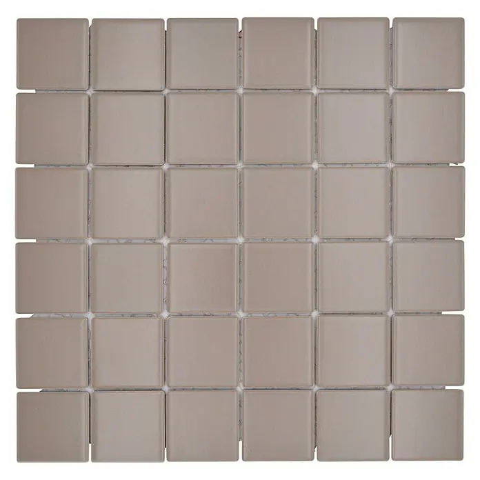 Mozaïektegel vierkant Architecture CD 292 - 29,8 x 29,8 cm, Taupe, Mat - Bovenaanzicht