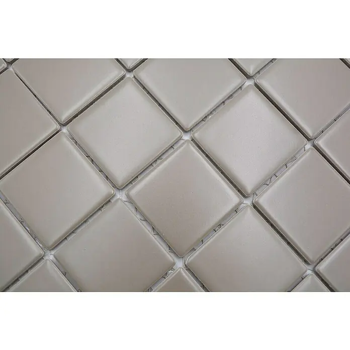 Mozaïektegel vierkant Architecture CD 292 - 29,8 x 29,8 cm, Taupe, Mat - Close-up