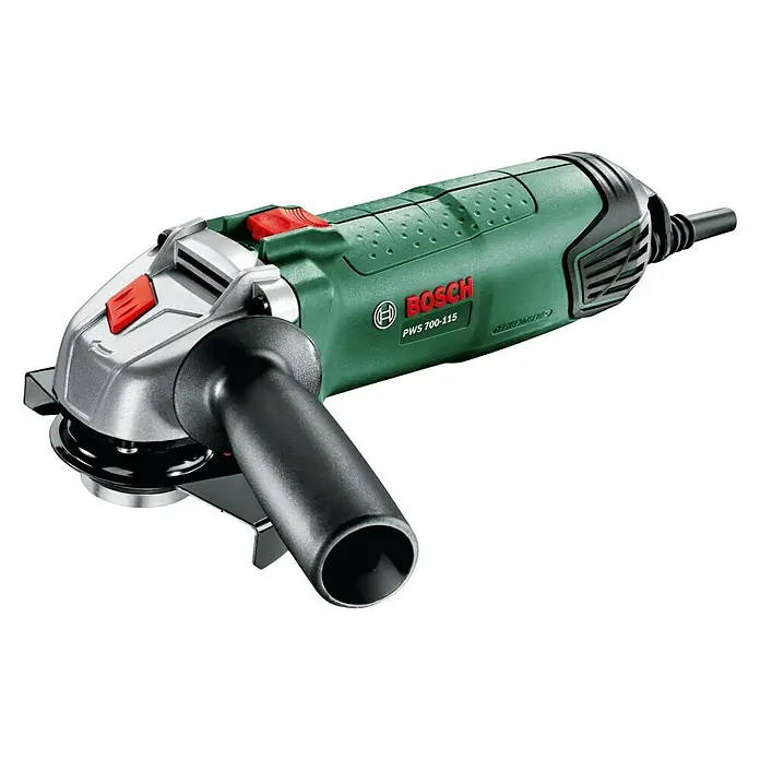 Bosch Winkelschleifer PWS 700-115 - 700 W, Durchmesser Scheibe: 115 mm, Leerlaufdrehzahl: 12.000 U/min - Diagonale Ansicht