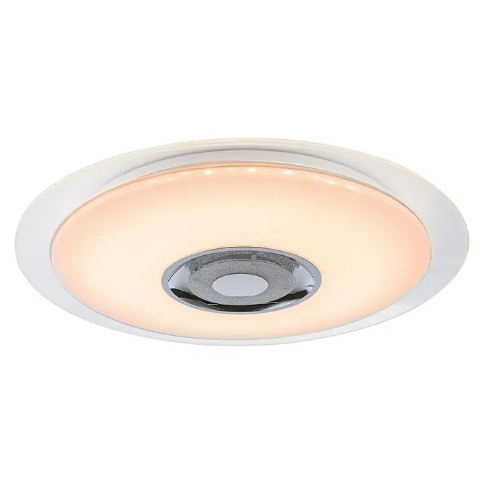 Globo Plafón LED redondo Tune - 24 W, Ø x Al: 475 mm x 5,7 cm, Blanco, RGB - Vista ascendente
