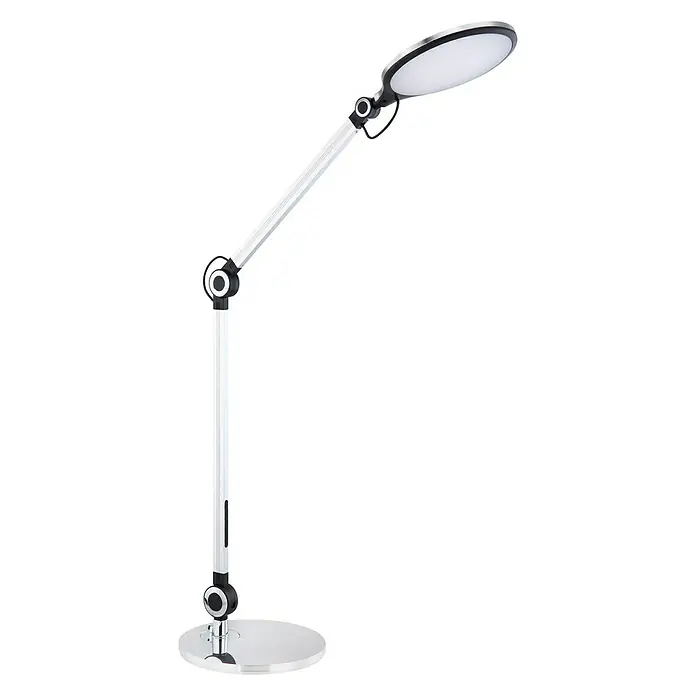 Globo LED-Tischleuchte - 9 W, L x B x H: 22,5 x 7,5 x 57,5 cm, Silber, Kaltweiß - Diagonale Ansicht