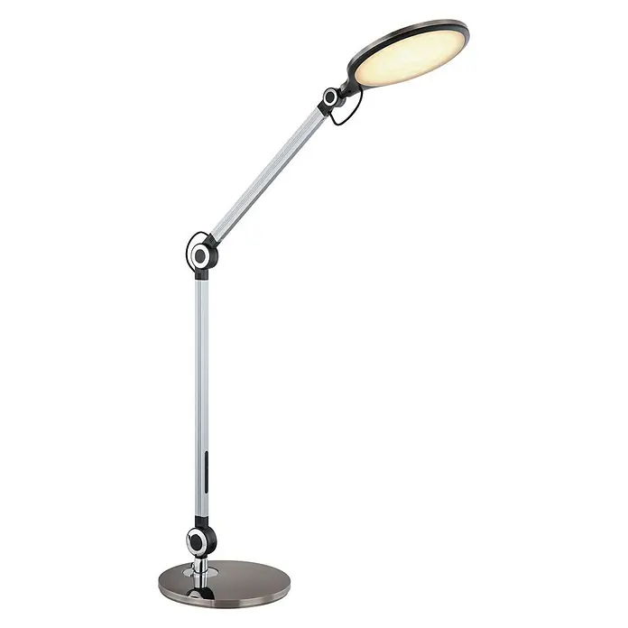 Globo LED-Tischleuchte - 9 W, L x B x H: 22,5 x 7,5 x 57,5 cm, Schwarz, Kaltweiß - Diagonale Ansicht