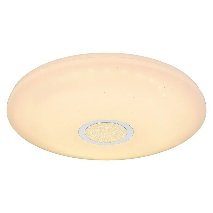 Globo Deckenleuchte rund Abbey Clarke - 18 W, Ø x H: 430 mm x 9 cm, Kaltweiß - Ansicht von unten