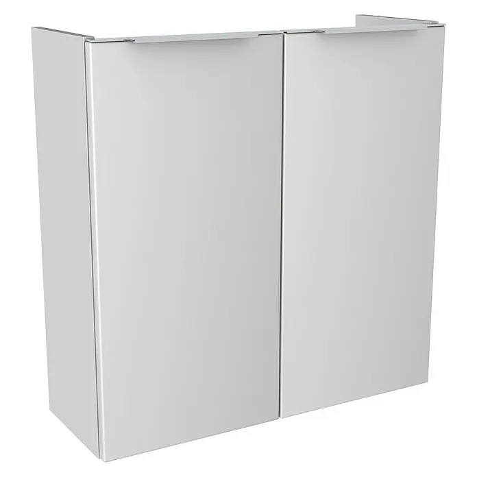 Camargue Fresh Waschtischunterschrank - 59,8 x 22,1 x 60,4 cm, Weiß, Hochglanz - Diagonale Ansicht
