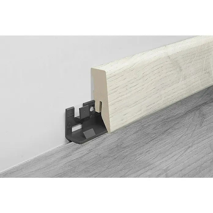 LOGOCLIC Podna kutna lajsna Flora - 2,6 m x 18 mm x 50 mm, Ravni oblik - Detaljan prikaz