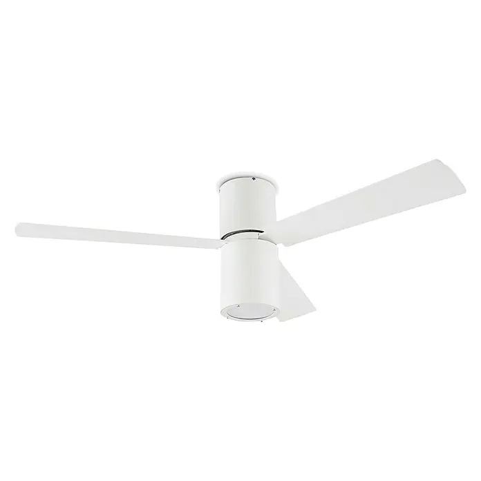 Leds-C4 Deckenventilator Formentera - 132 cm, Weiß, Grau/Weiß, 66 W - Diagonale Ansicht