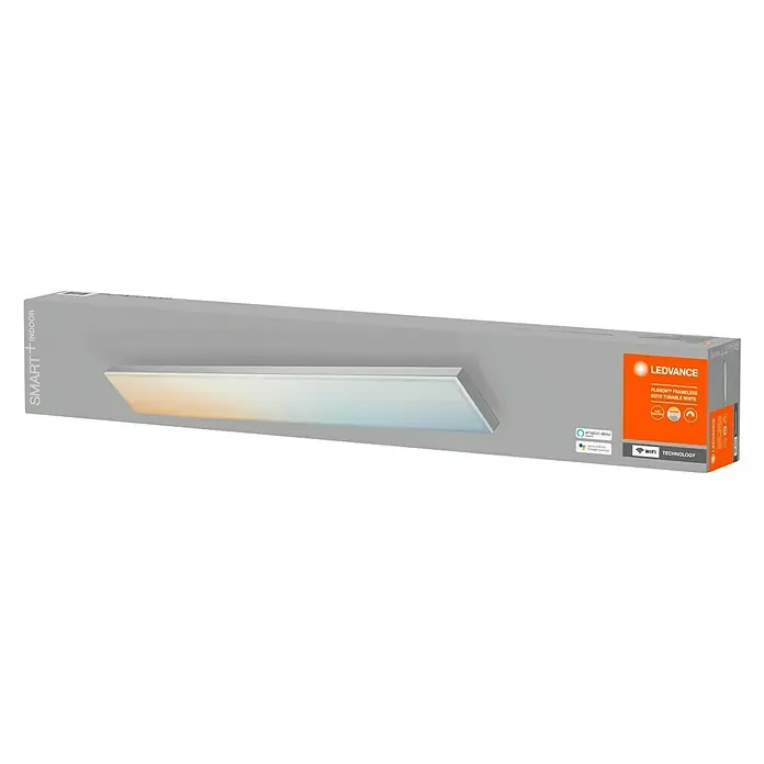 Ledvance Smart+ WiFi LED-Panel Framelesspanel CCT RGB 80x10 - Weiß - Diagonale Ansicht