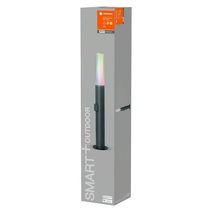Ledvance Smart+ LED-Laterne Flare 60cm RGBW GR - B x H: 110 x 604 mm - Diagonale Ansicht