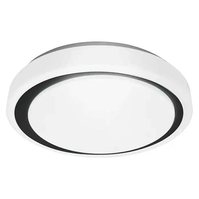Ledvance Smart+ WiFi LED-Deckenleuchte rund Ceiling Moon CCT 38cm - 26 W, Ø x H: 380 x 85 mm, Weiß/Schwarz - Ansicht von unten
