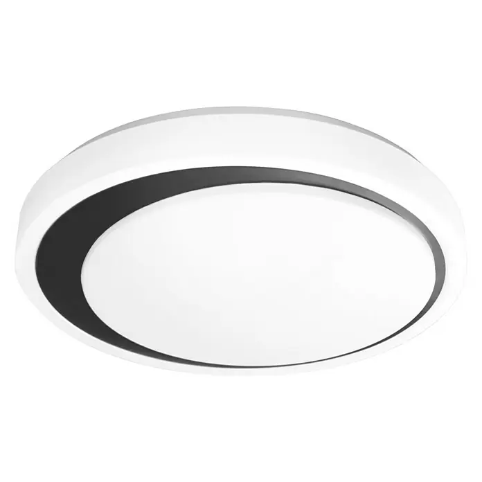 Ledvance Smart+ WiFi LED-Deckenleuchte rund Ceiling Moon CCT 48cm - 32 W, Ø x H: 480 x 86 mm, Weiß/Schwarz - Ansicht von unten