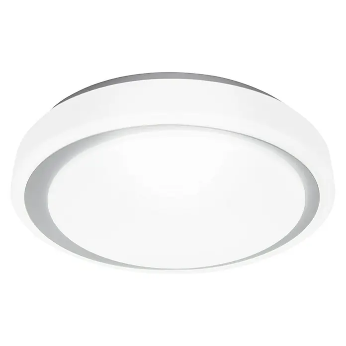 Ledvance Smart+ WiFi LED-Deckenleuchte rund Ceiling Moon - 24 W, Ø x H: 380 x 85 mm, Weiß/Silber, Warmweiß - Ansicht von unten