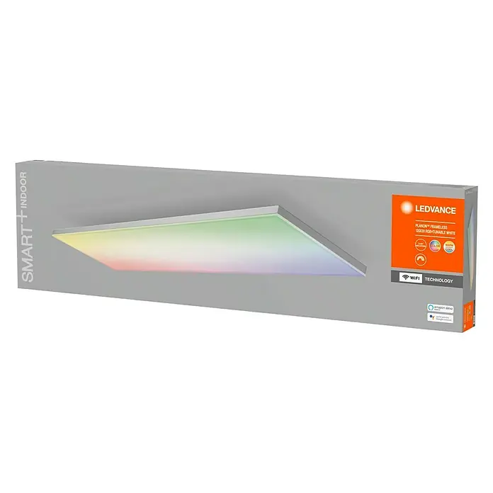 Ledvance Smart+ WiFi LED-Panel Planon Frameless - 40 W, L x B x H: 1.200 x 300 x 69 mm, Weiß, RGBW - Vorderansicht