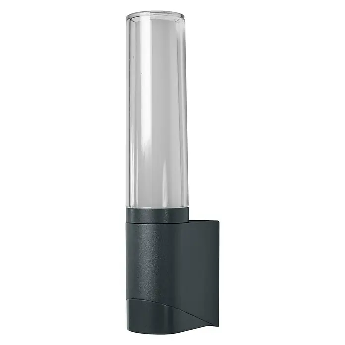 Ledvance Smart+ LED-Gartenspot Lantern Flare Wall RGBW GR - L x B x H: 98 x 66 x 331 mm - Vorderansicht