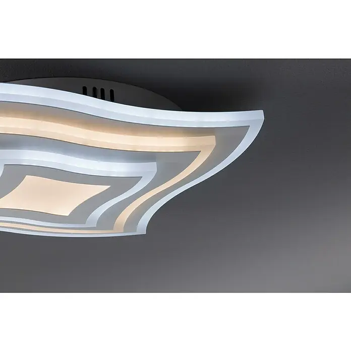 Honsel Leuchten Deckenleuchte Gorden - 38 W, Weiß/Gold, Warmweiß - Detailaufnahme