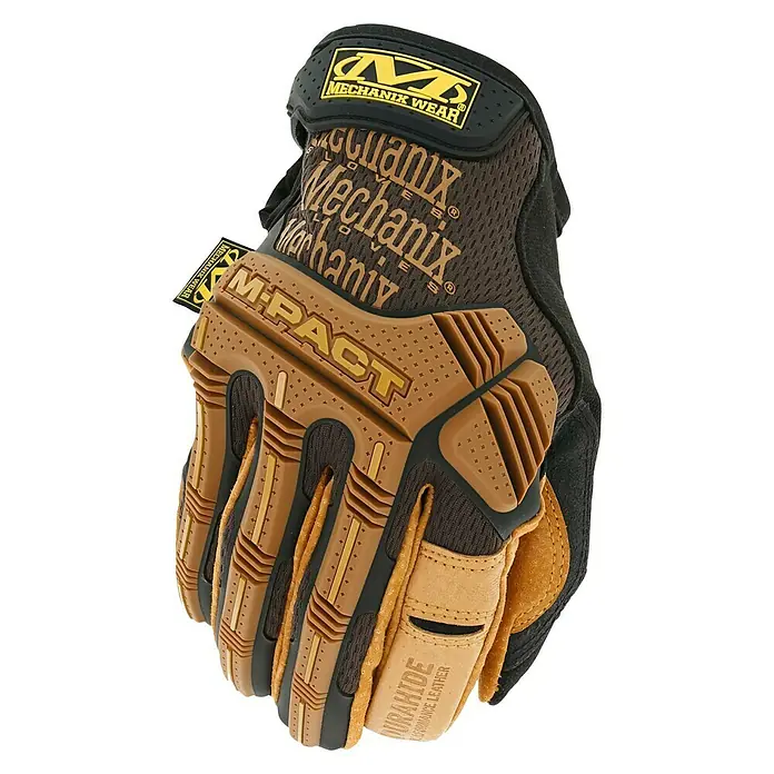 Mechanix Wear Arbeitshandschuhe Durahide M-Pact - S, Braun - Vorderansicht