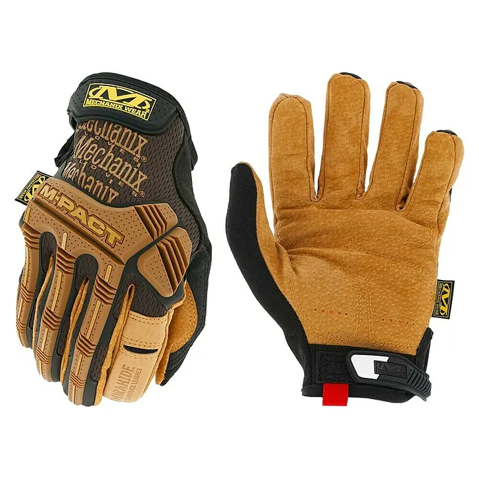 Mechanix Wear Arbeitshandschuhe Durahide M-Pact - S, Braun - Vorderansicht