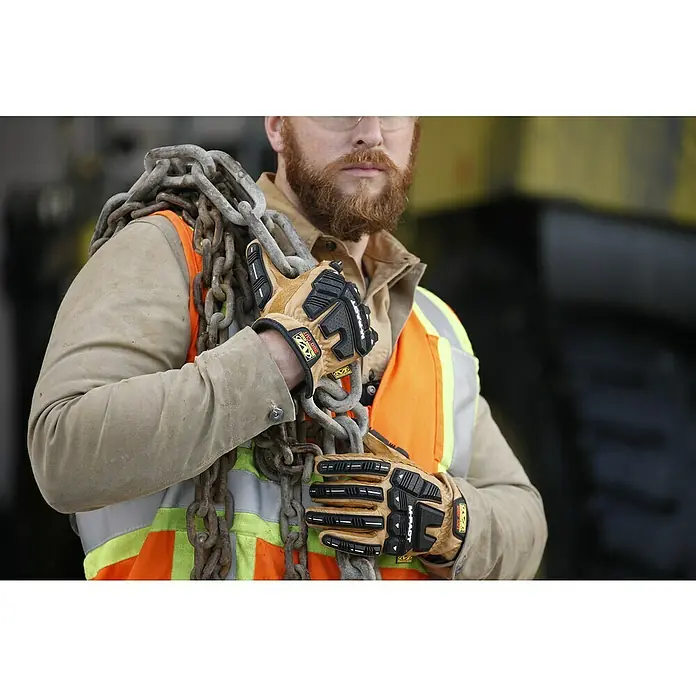 Mechanix Wear Arbeitshandschuhe DuraHide M-Pact Driver F9-360 - M, Braun/Schwarz - Anwendungsbeispiel