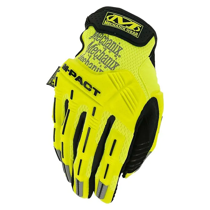 Mechanix Wear Arbeitshandschuhe Hi-Viz M-Pact - S, Fluoreszierendes Gelb - Vorderansicht