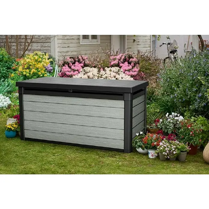 Keter Vrtna kutija za pohranu - Antracit, Crne boje, 151,7 x 72,5 x 70 cm, Plastika - Živopisni prikaz