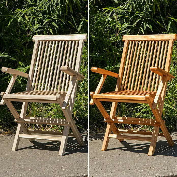 SCHÖNER WOHNEN-Farbe Pep up Outdoor-Öl für Möbel & Terrassenböden - Teak, 1 l - Stimmungsaufnahme