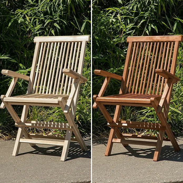 SCHÖNER WOHNEN-Farbe Pep up Outdoor-Öl für Möbel & Terrassenböden - Bangkirai, 1 l - Stimmungsaufnahme