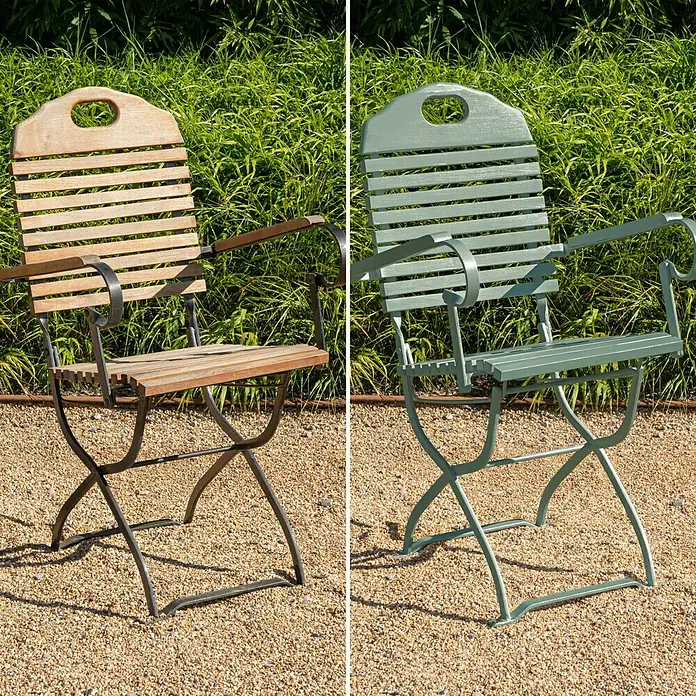 SCHÖNER WOHNEN-Farbe Pep up Outdoor-Farbe für Möbel & Spielgeräte - Mintgrün, 1 l, Seidenmatt - Stimmungsaufnahme