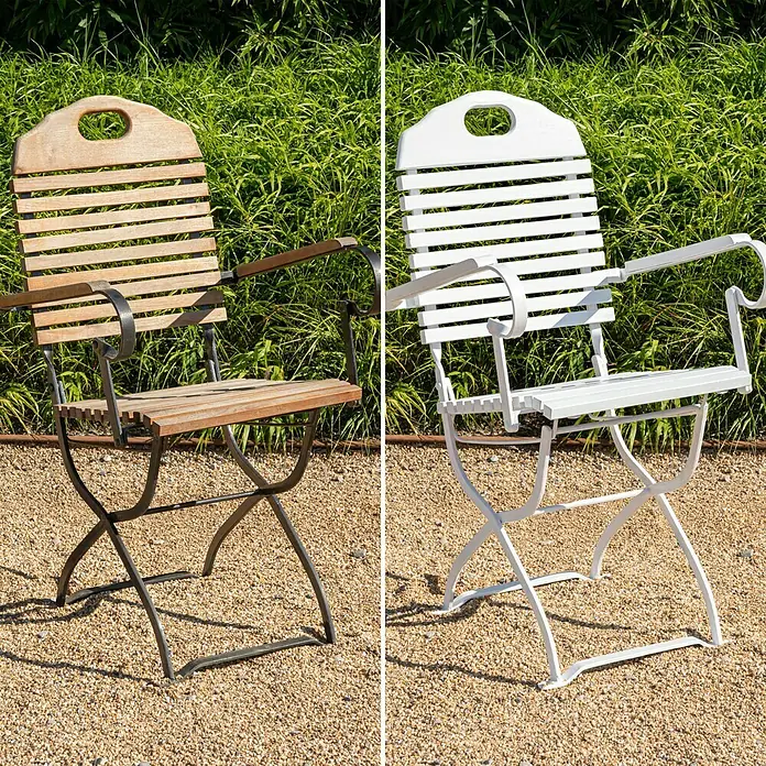 SCHÖNER WOHNEN-Farbe Pep up Outdoor-Farbe für Möbel & Spielgeräte - Weiß, 1 l, Seidenmatt - Stimmungsaufnahme