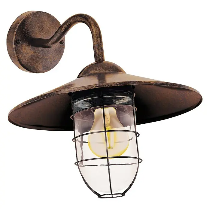 Eglo Wandlamp voor buiten Melgoa - 60 W, IP44 - Diagonaal zicht