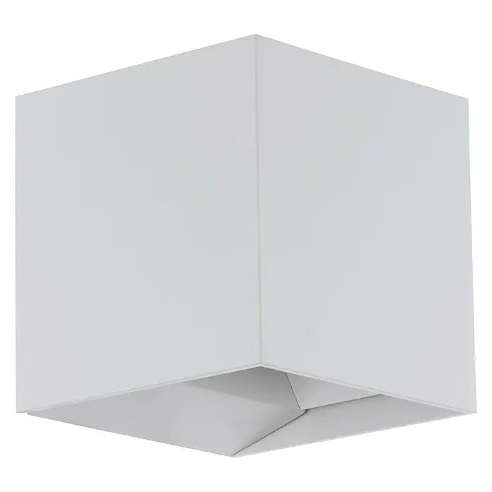 Eglo Wandlamp voor buiten Calpino - 3,3 W, 10,5 x 11 x 10,5 cm, Wit, Wit, IP54 - Diagonaal zicht