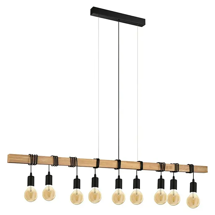 Eglo Hanglamp Townshend - l x b x h: 150 x 10 x 110 cm, E27 - Vooraanzicht