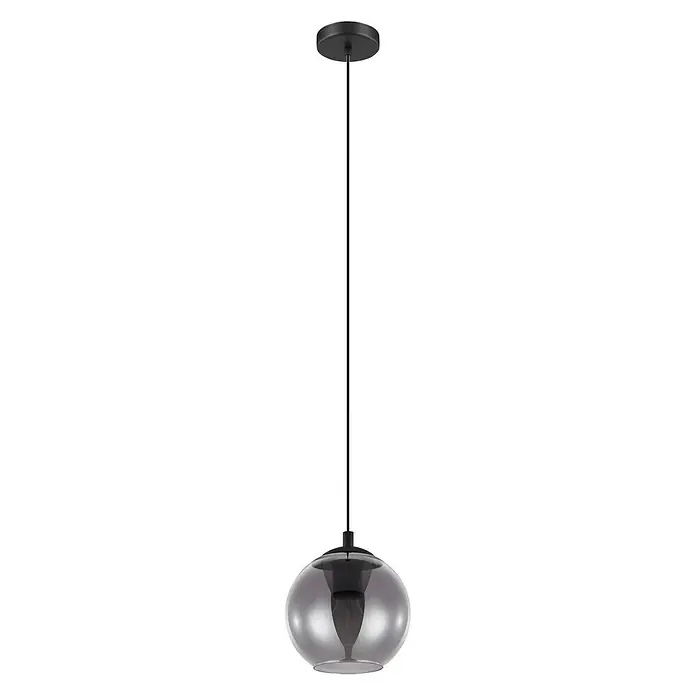 Eglo Hanglamp Ariscani - 40 W, Zwart/Transparant, E27 - Vooraanzicht