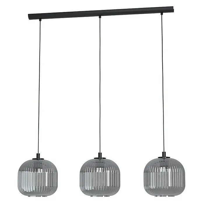 Eglo Hanglamp Mantunalle 1 - 120 W, l x b x h: 120 x 20 x 110 cm, Zwart, E27 - Vooraanzicht