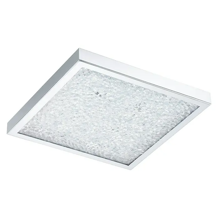 Eglo Plafondlamp Cardito - 31 W, l x b x h: 36 x 36,5 x 7,5 cm, Transparant - Zicht van beneden