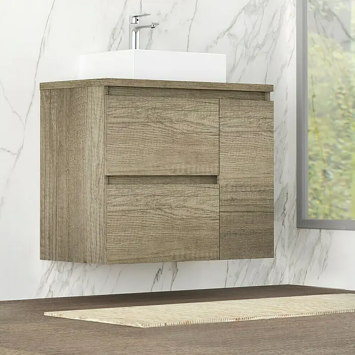 Mueble de lavabo Farbe - 46 x 90 x 66 cm, Nebraska, Mate - Foto ambiente