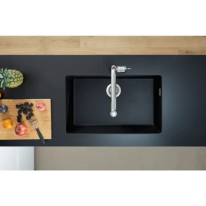 Hansgrohe Fregadero encastrable S510 - U660 1S - 45 x 71 cm, SilicaTec, Grafito - Foto ambiente