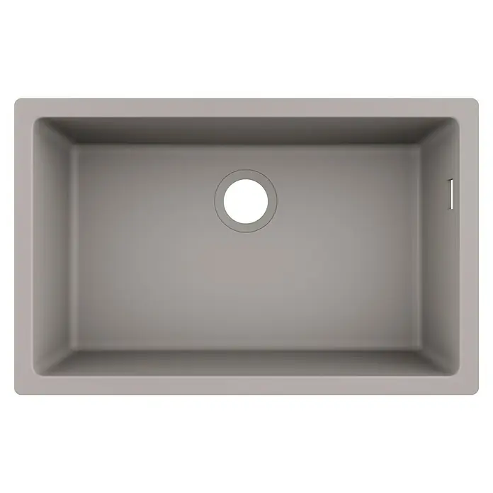 Hansgrohe Fregadero encastrable S510 - U660 1S - 45 x 71 cm, SilicaTec, Cemento - Vista superior