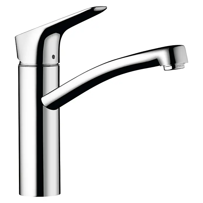 Hansgrohe Grifo de cocina MyCube M - Cromo, Brillante, Caño horizontal - Vista angular