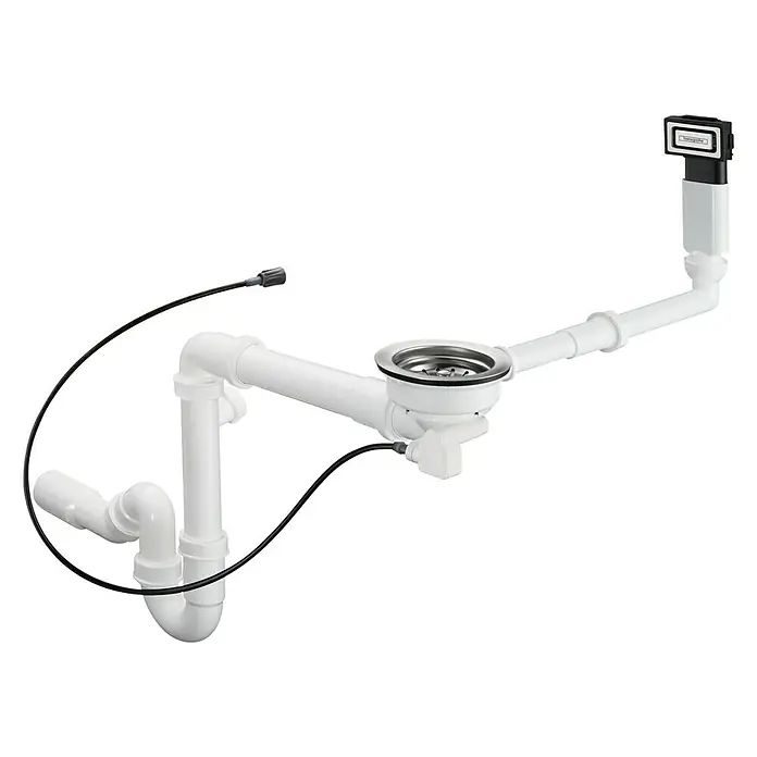 Hansgrohe Válvula para fregadero automática 1 cubeta Select - 1½" - Vista angular