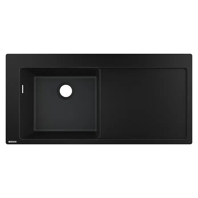 Hansgrohe Fregadero encastrable S5110 - F450 1S 1E - 51 x 105 cm, SilicaTec, Grafito - Vista superior