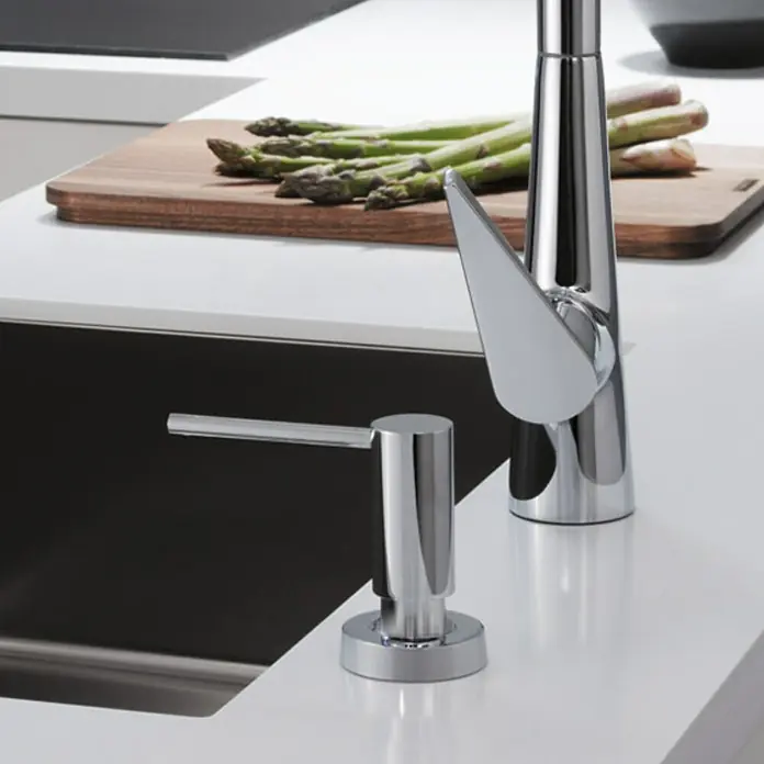 Hansgrohe Dosificador de jabón líquido - Cromo - Primer plano
