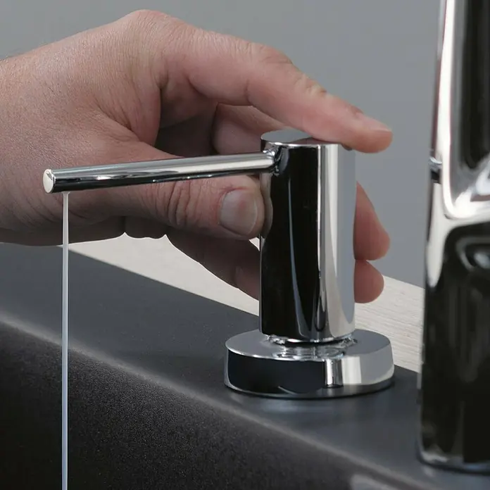 Hansgrohe Dosificador de jabón líquido - Cromo - Primer plano
