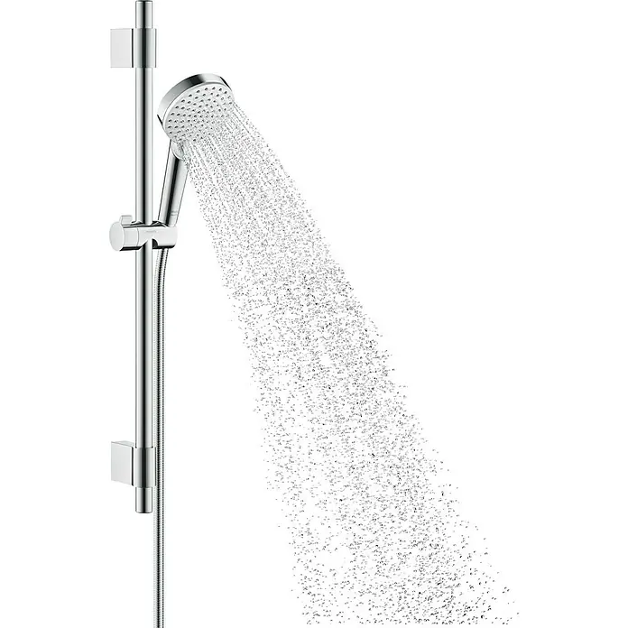 Hansgrohe Conjunto de ducha Crometta Vario 72 - Número de funciones: 2 ud., Cromo - Producto en uso