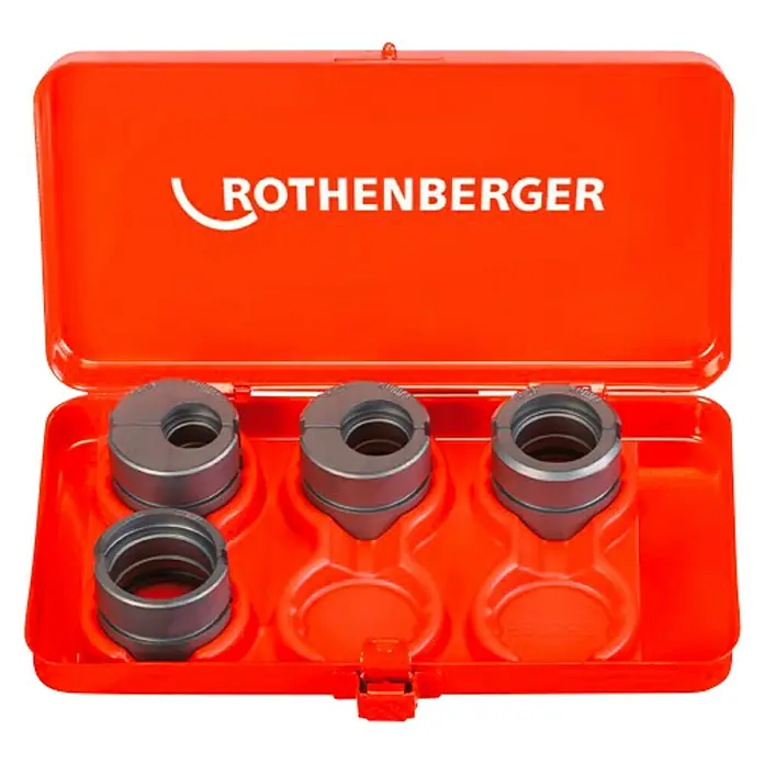 Rothenberger Casquillo multicapa U - 4 piezas, Diámetro de tubo: 16/20/25/32 mm, Específico para: Mordaza de prensado universal Rothenberger - Vista descendente