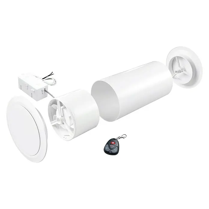Marley Heizspar-Set - 5 -tlg., Weiß, Durchmesser: 125 mm - Diagonale Ansicht