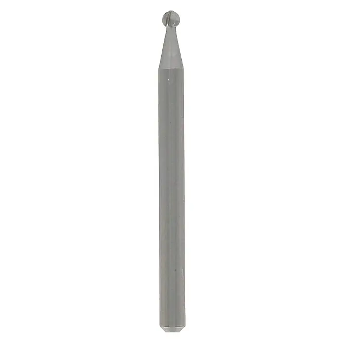 Dremel Graveerfrees 107 - Kopvorm: Ronde kop, Werkdiameter: 2,4 mm, 3 st. - Vooraanzicht