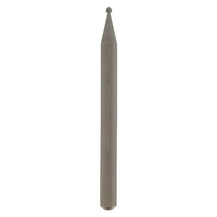 Dremel Graveerfrees 106 - Kopvorm: Ronde kop, Werkdiameter: 1,6 mm, 3 st. - Vooraanzicht