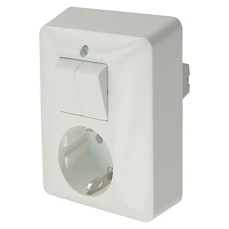 Q-Link  Combinatie wandcontactdoos/schakelaar wissel