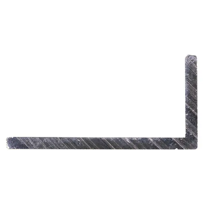 Hoekprofiel Alu - l x b x h: 200 cm x 30 mm x 15 mm, Aluminium, Grijs - Bovenaanzicht